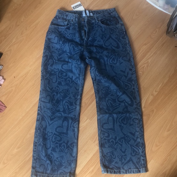 Ragged Priest Jeans Laser Heart Dad Jeans NWT Size 6 - Picture 4 of 6